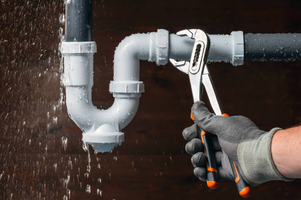 Professional Plumbing technician working in Hamshire, TX